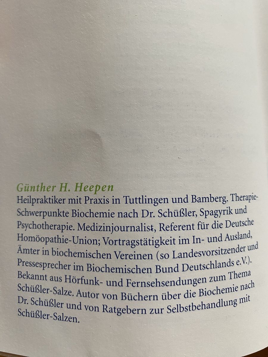 Libri: Schüssler-Salze - Günther H. Heepen – Usato da Schwarzenburg venduto da Michellu 4