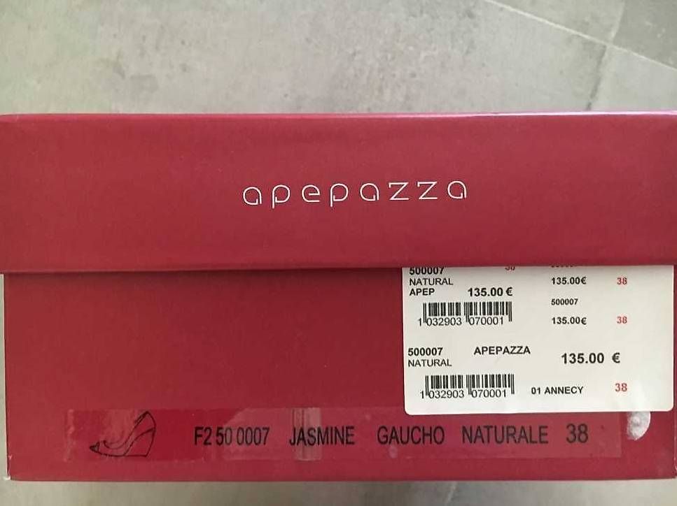 Damenschuhe: Chaussures talons compensés Appepazza beige T38 – Neu (gemäss Beschreibung) aus Genève von Brachiopode 7