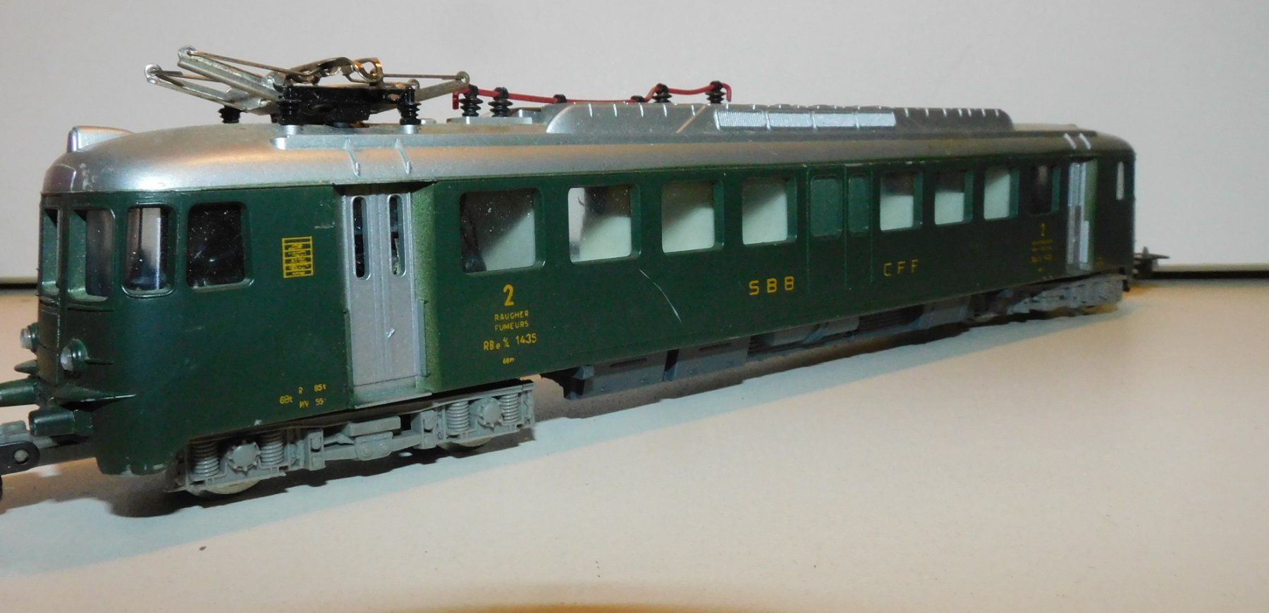 Lima Modellini di ferrovie: Lima Italy Eisenbahn Wagon   ca 24 cm lang – Usato da Sursee venduto da 76 3