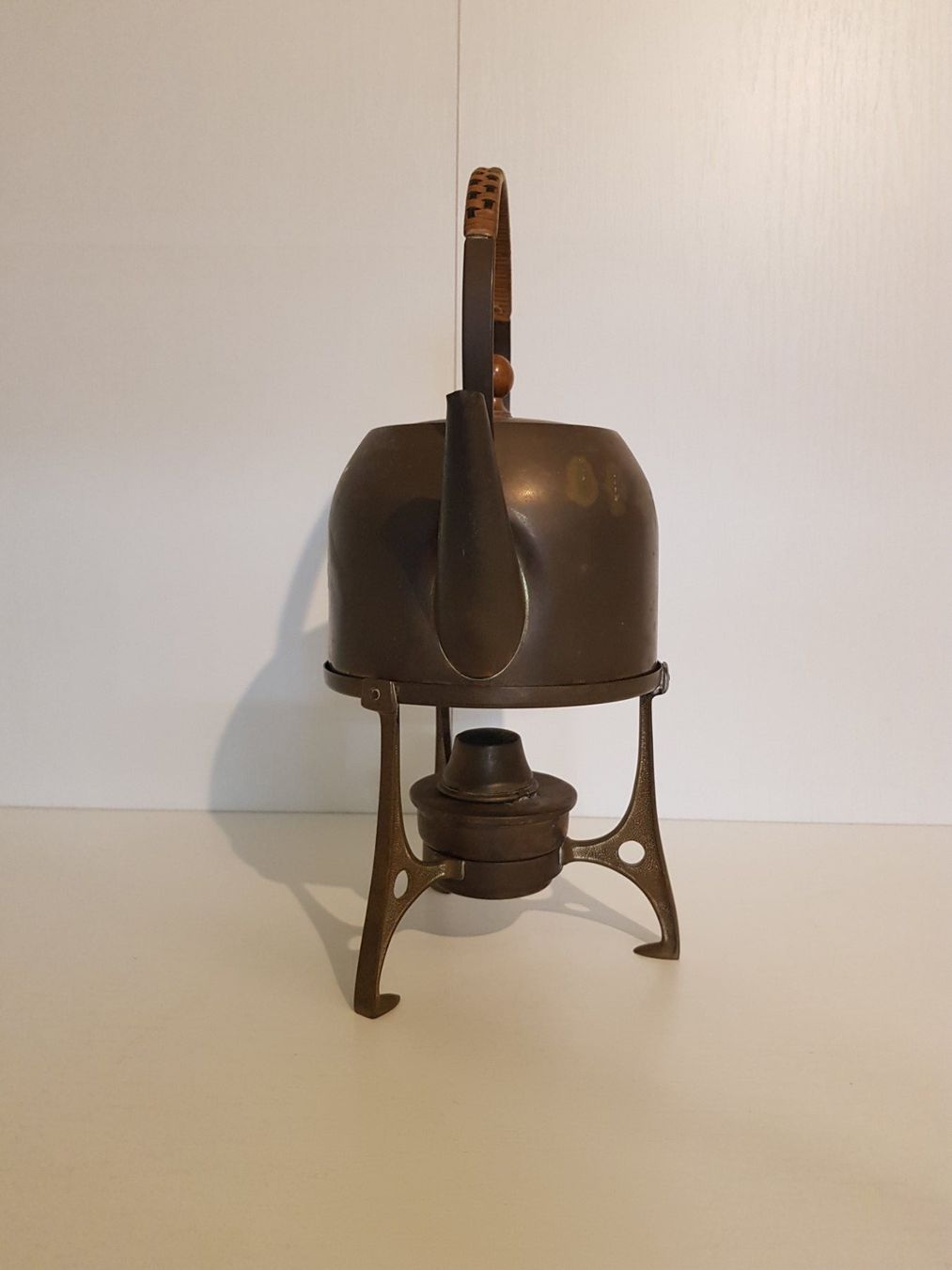 Teiere: Messing Teekanne mit Rechaud – Usato da Münchenstein venduto da tsp01 2