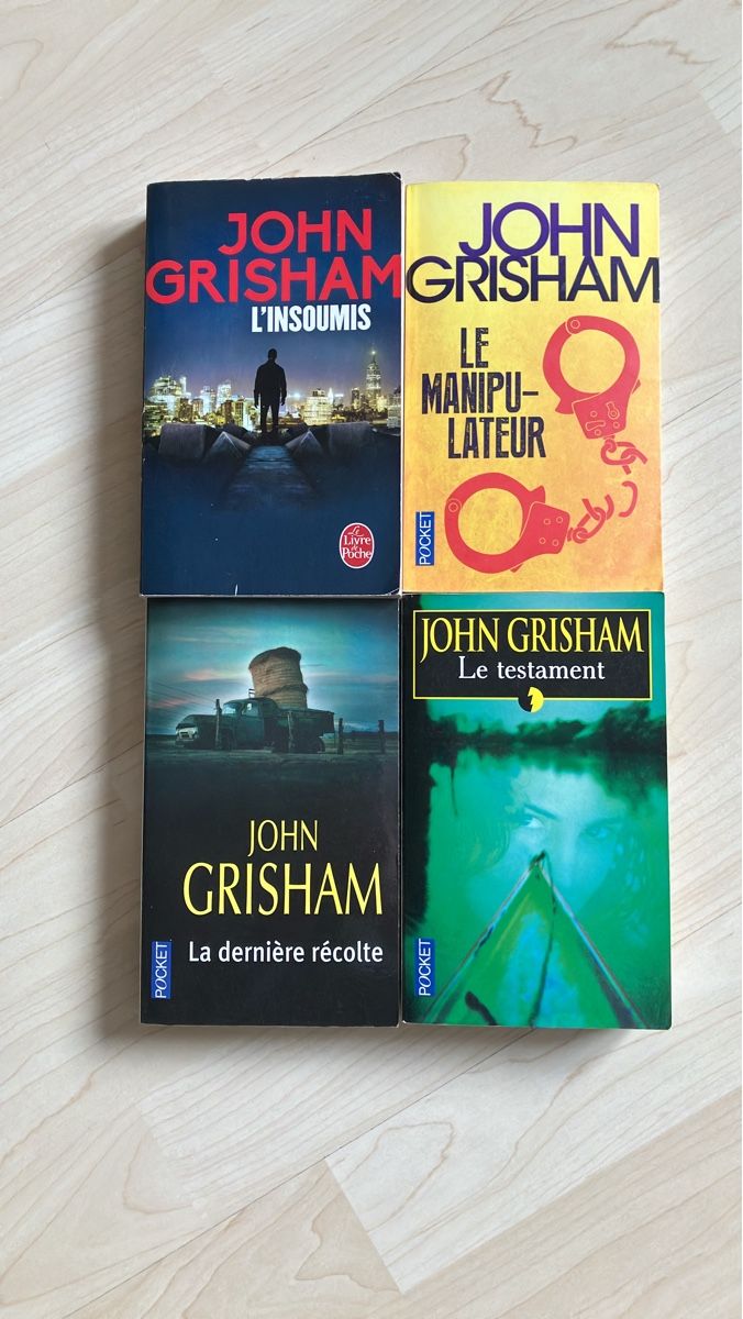 Bücher: Lot 4 livres John Grisham – Gebraucht aus Biel-Bienne von Pat194