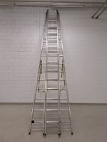 Bockleiter Zarges Edak 40280 dreiteilig, mit Auszug