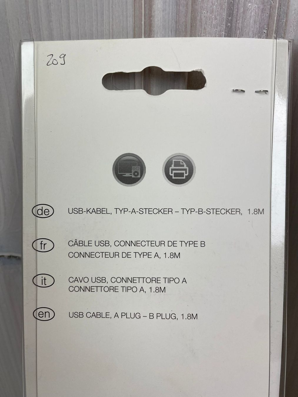 Cavi: 2x Limaro USB-Kabel 2.0, A-Stecker auf B-Stecker, 1.8m – Nuovo e nell'imballaggio originale da Wängi venduto da Schnaeppchenkojote 2