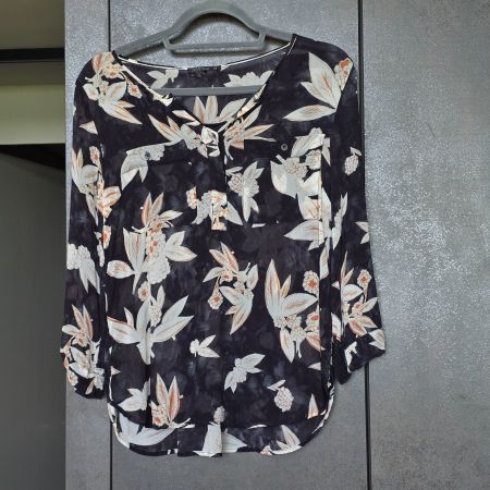 🐸 NILE BLUSE S VISKOSE BLÜTENMUSTER BLUMENMUSTER