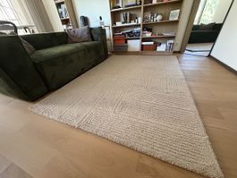 Westwing High-Low Wool Rug Alexia Beige 160x230cm