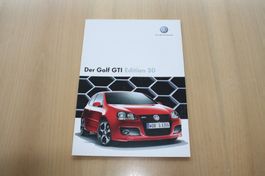 VW Golf GTI Edition 30 Prospekt 12/2006