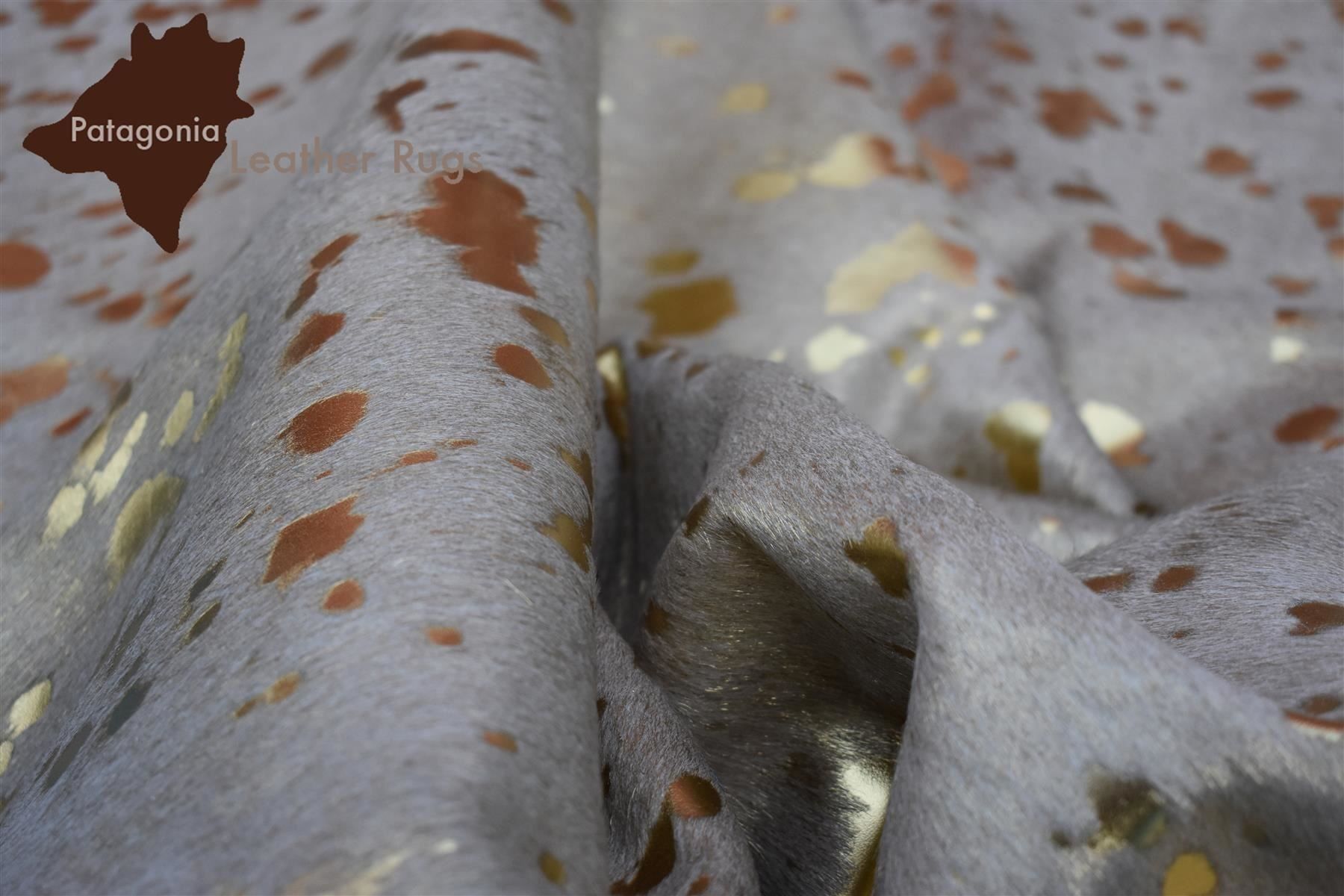 Tappeti: echtes Kuhfell Teppich Gold/White – Nuovo e nell'imballaggio originale da Arbedo venduto da patagonialeatherrugs 2