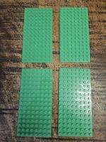lego 92438 lot de 4 Bright Green Plate 8 x 16