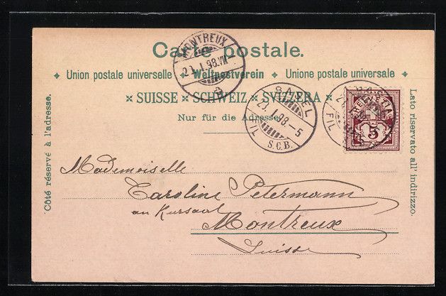 Cartoline postali: Litho Basel, St. Jacobs Denkmal, Gesamta – Usato da Berlin venduto da bartko-reher 1