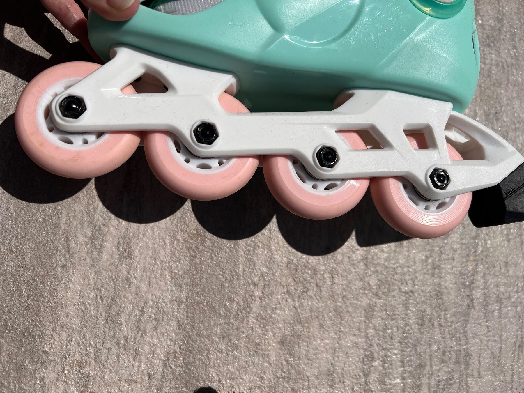 Decathlon Pattini in linea & Pattini a rotelle: Mädchen - Inlineskates - Rollschuhe – Usato da Ebertswil venduto da Arula7 2