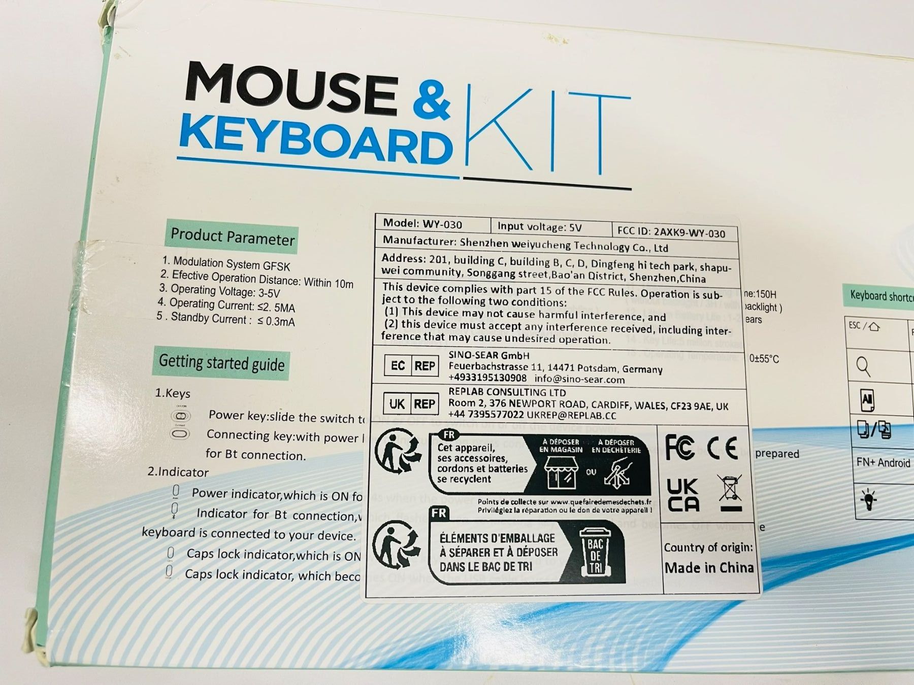 Tastiere: Neues Bluetooth Tastatur und Maus Set – Nuovo (secondo la descrizione) da Olten venduto da ELHANDEL 1