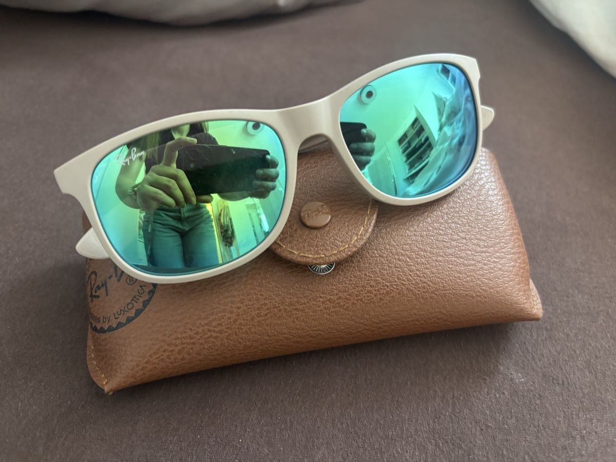 Ray-Ban Occhiali & Lenti: Ray-Ban Sonnenbrille hellbeige/weiss – Usato da Staufen venduto da sarinaluescher