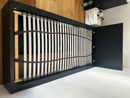 MALM Bettgestell inkl VÅGSTRANDA Matratze 90X200