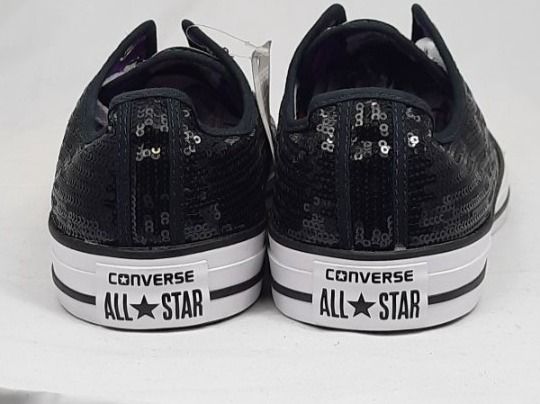 Converse Scarpe da uomo: CONVERSE All Star Low Sneaker Pailletten schwarz Gr. 45 – Nuovo e nell'imballaggio originale da Seuzach venduto da VT-Collections1 3