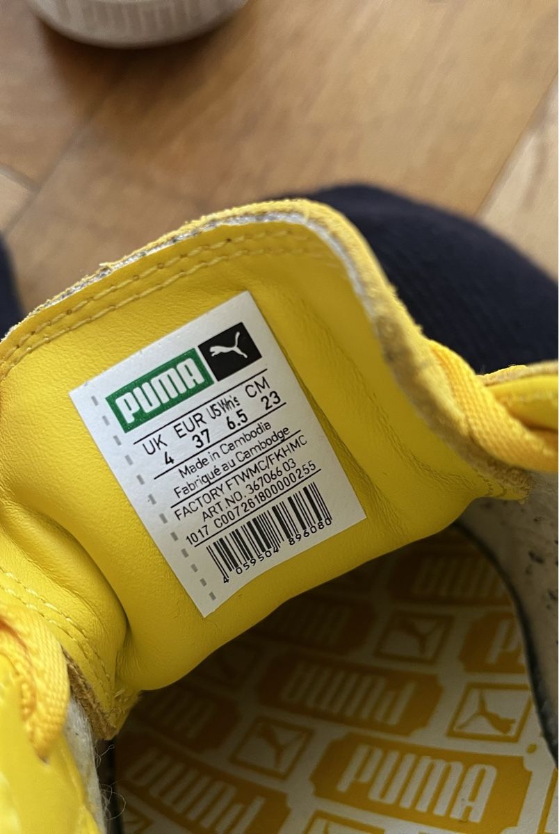 Puma Scarpe da donna: Gelbe Puma Wildleder Schuhe, Gr. 37 – Usato da Basel venduto da Opina01 2