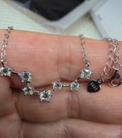 Collier argent avec diamants de moissanite 0,92 ct certifié