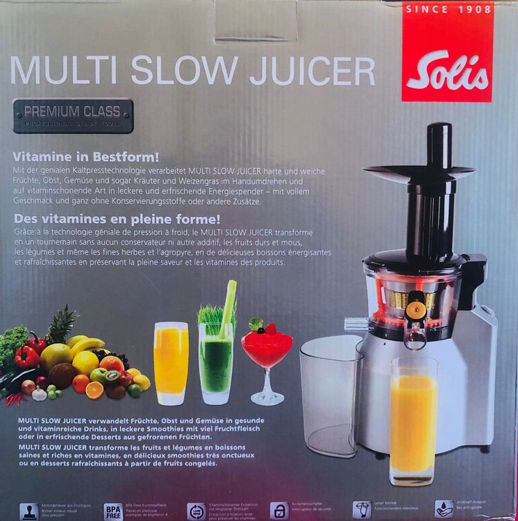 Multi Slow Juicer SOLIS Typ 861 Kaufen auf Ricardo