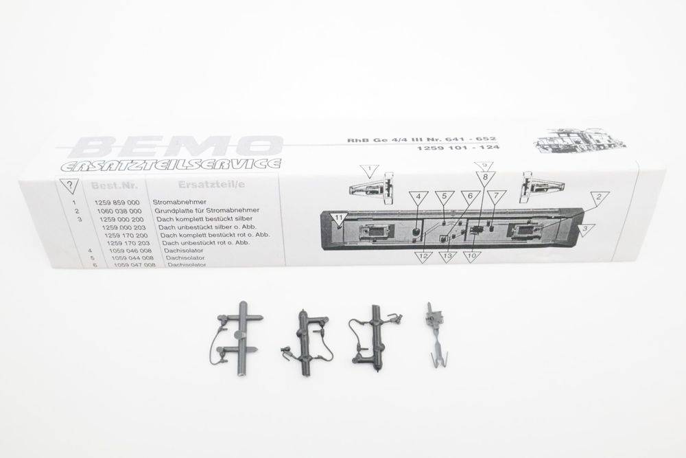 Bemo 1259 134 RhB Ge 4/4 III 644 H0m DC Analog 7