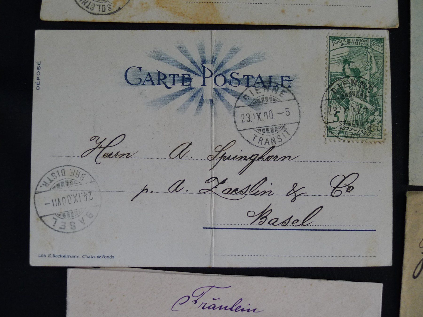 Alle Briefmarken: UPU 1900 2 Karten + 3 Briefe – Gebraucht aus Dagmersellen von wyss1982 4