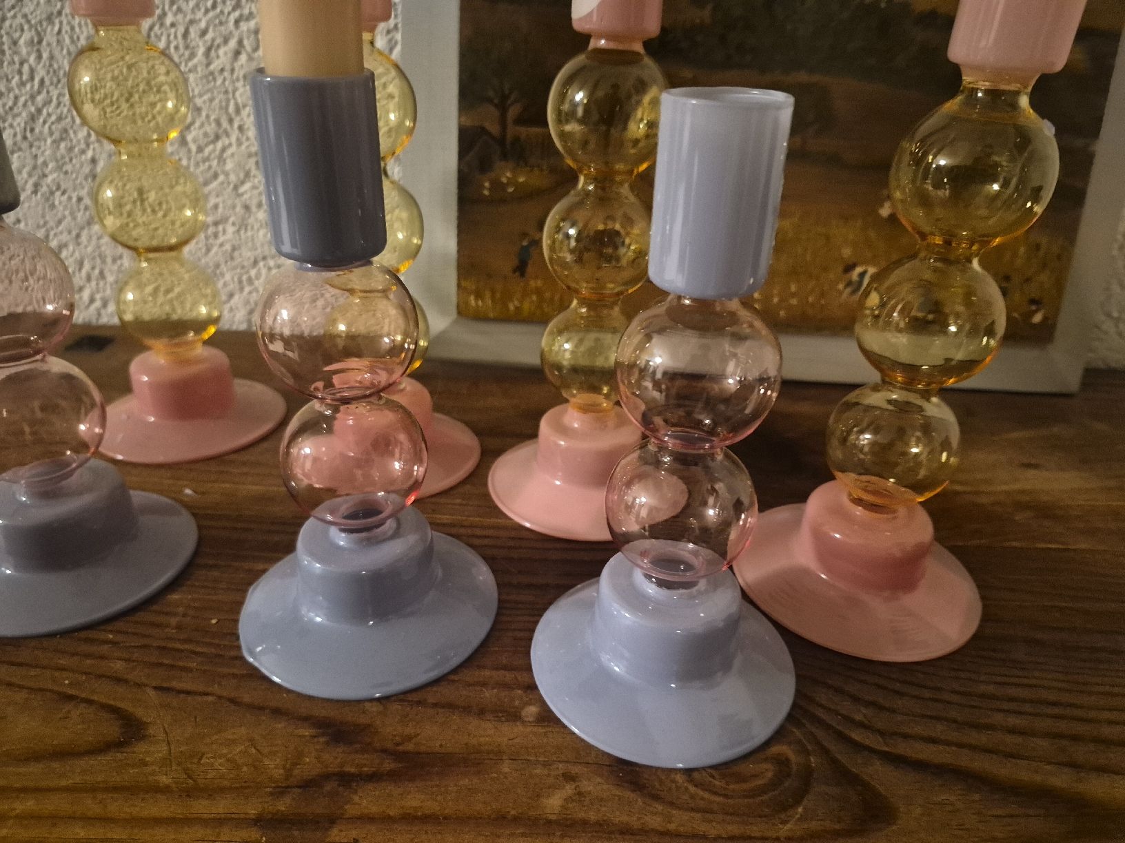 Portacandele: 7 Kerzenständer Glas / Bubbles – Usato da Frauenfeld venduto da mel_2gqy 7