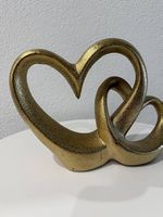Goldene Herz Deko / Skulptur