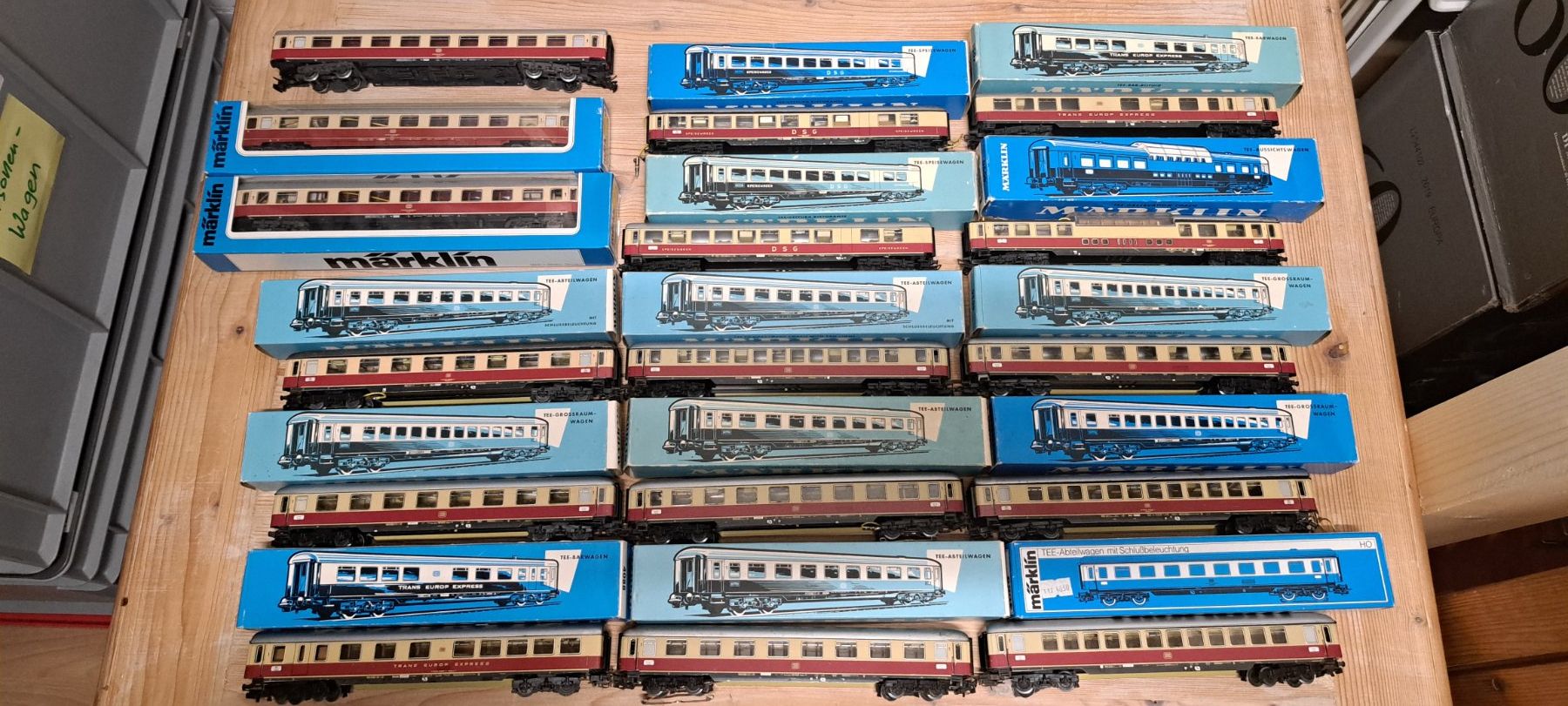 Märklin Modellini di ferrovie: 16 TEE Märklin Personenwagen – Usato da Urdorf venduto da Canyamel1