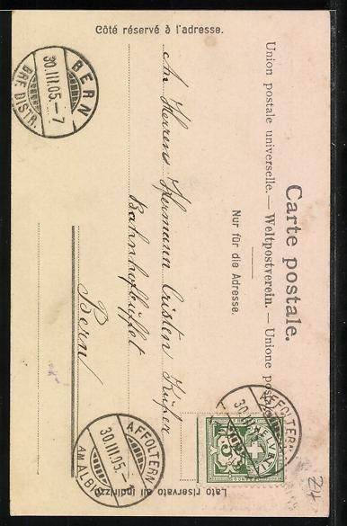 Cartoline postali: Affoltern a. Albis, Kneippkuranstalten,  – Usato da Berlin venduto da bartko-reher 1
