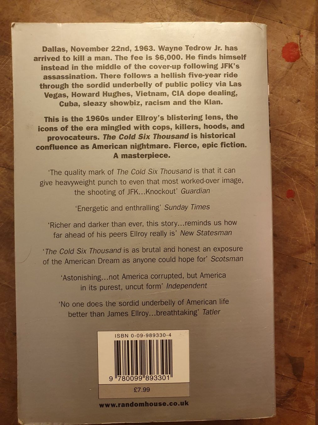 Libri: The Cold Six Thousand - James Ellroy – Usato da Zürich venduto da loosebone 7