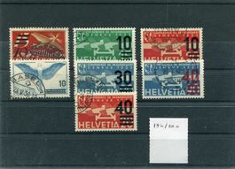 1935-8 Flugpostmarken Nr. 19-25 gest.
