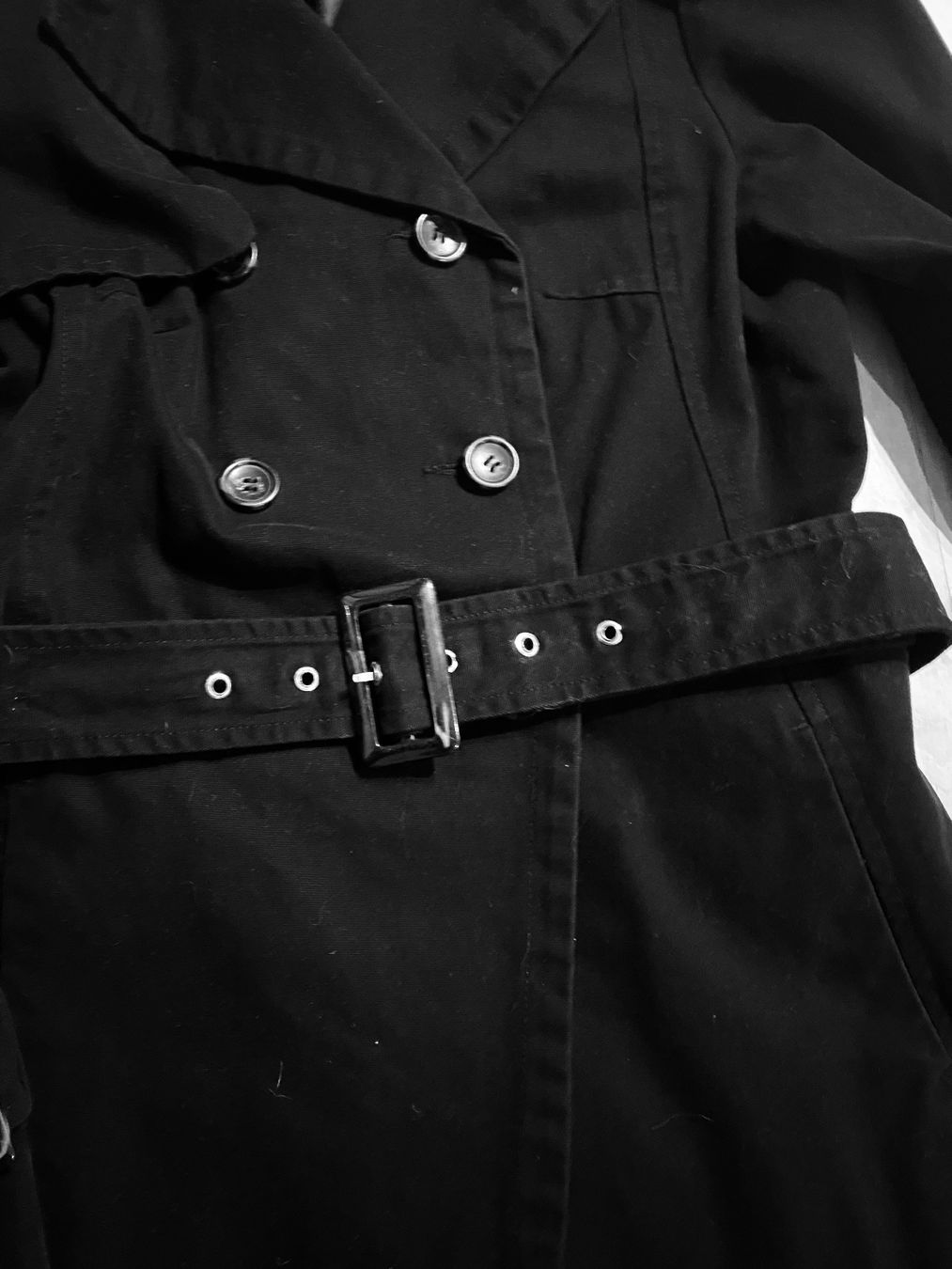 Giacche: Trench-coat noir taille 38 100% coton – Usato da Genève venduto da pilarina 4