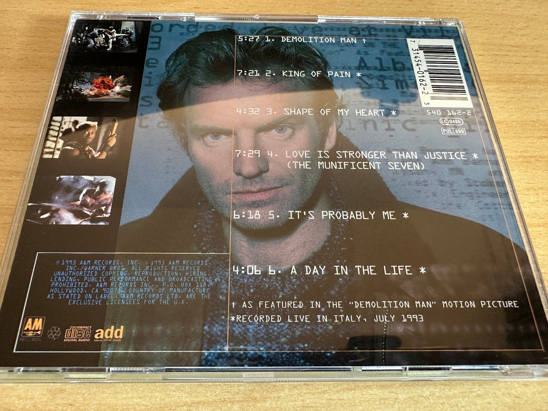 CD: Sting – Demolition Man – Usato da Rikon im Tösstal venduto da Alpenmutz 1