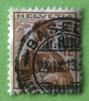  Nr.121  Brustbild der Helvetia mit Schwert GESTEMPELT    