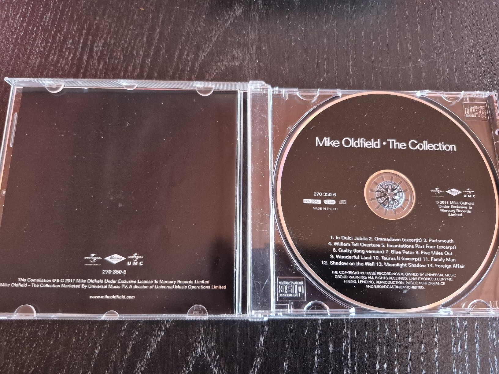 CD: Mike Oldfield - The Collection – Usato da Bern venduto da Roibusch 2