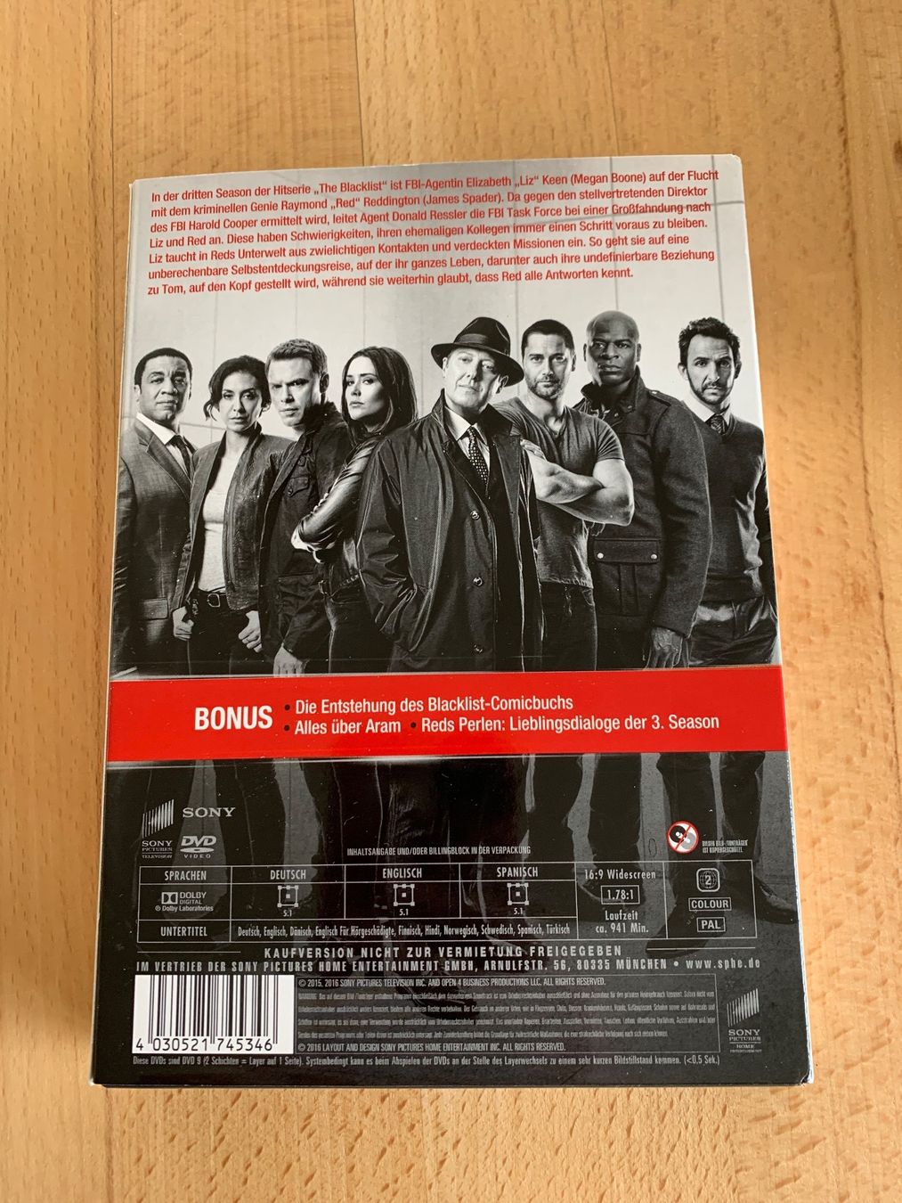 Alle DVDs: Dvd Black List Staffel 3 – Gebraucht aus Buelach von Joeggu0 1