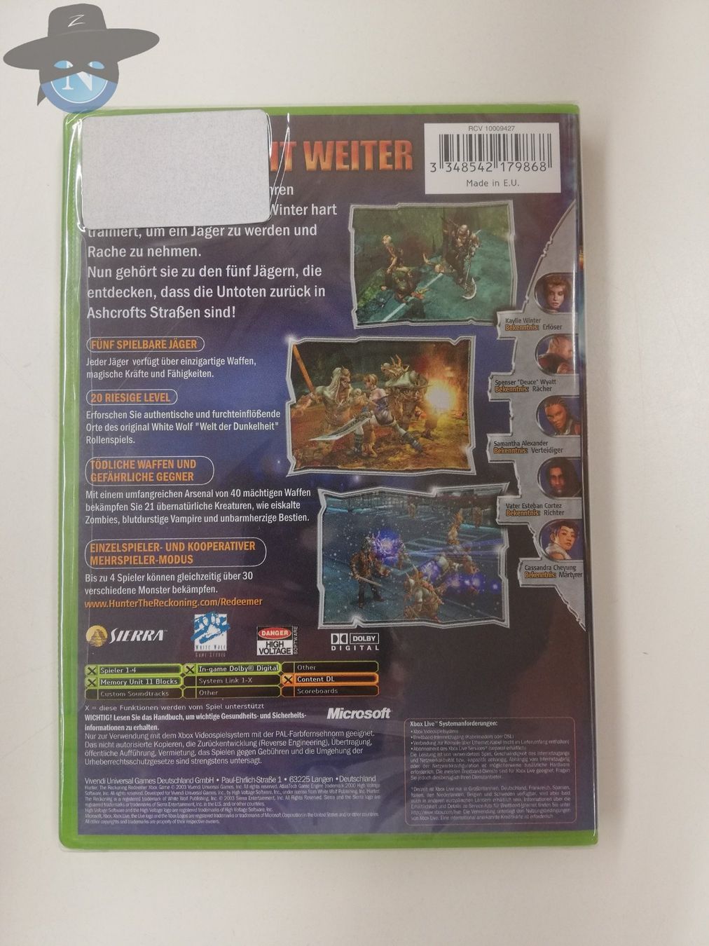 Microsoft Giochi: Hunter - the Reckoning / Xbox Classic / NEU - sealed - OVP – Nuovo (secondo la descrizione) da St. Gallen venduto da zorro_dc 1