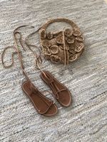 Zara set, Sandalen, gr. 37 und tasche
