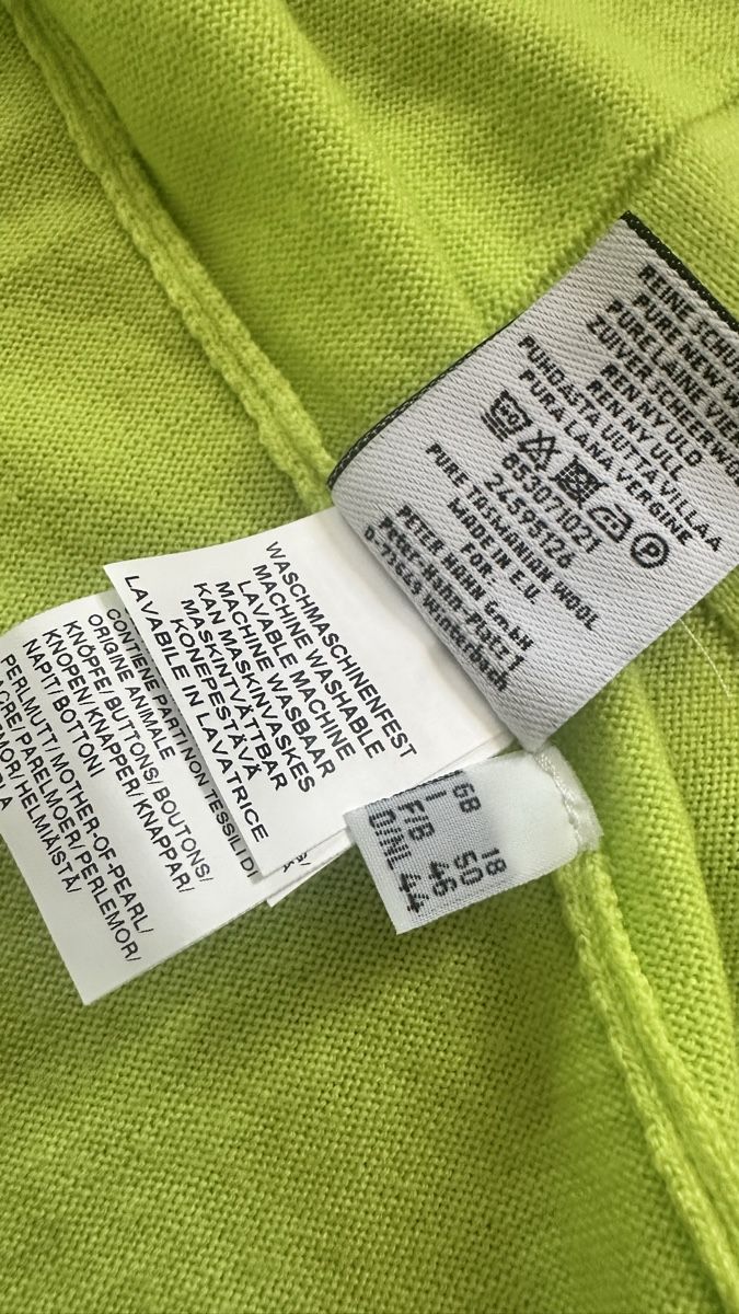 Peter Hahn Maglioni & Felpe: Pull Peter Hahn laine vierge vert lime taille 46  – Nuovo e nell'imballaggio originale da Vuippens venduto da ale_6gkb 3