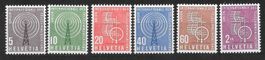 Intern. Fernmeldeverein UIT (D XI) Serie 1 - 6 ** 22.9.1958