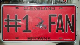 Blechschild Cleveland Browns NFL Football Fan Nr. 1