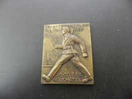 Medaille Tri- et Tetrathlon Militaires Neuchâtel 1950