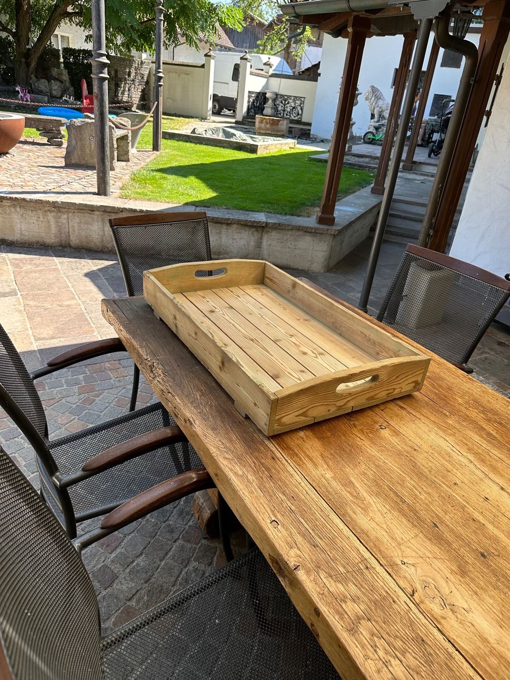 Tablet PC: Holztablar Serviertablett Tragtablett – Usato da Villmergen venduto da Bezdupe 9