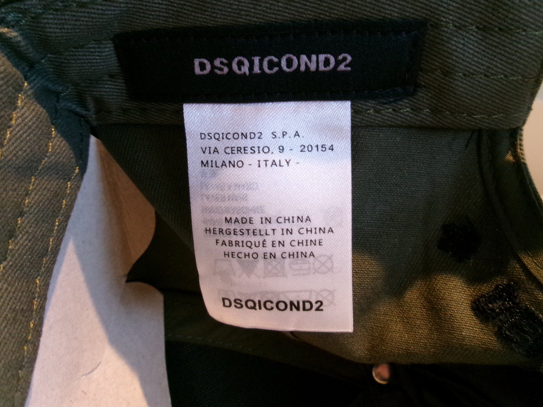 Dsquared2 Hüte, Mützen & Caps: Dsquared2 / DSQ / ICON / D2 / Cap / Olivegrün / Neu – Neu (gemäss Beschreibung) aus Welschenrohr von StarRecordsGmbH 5