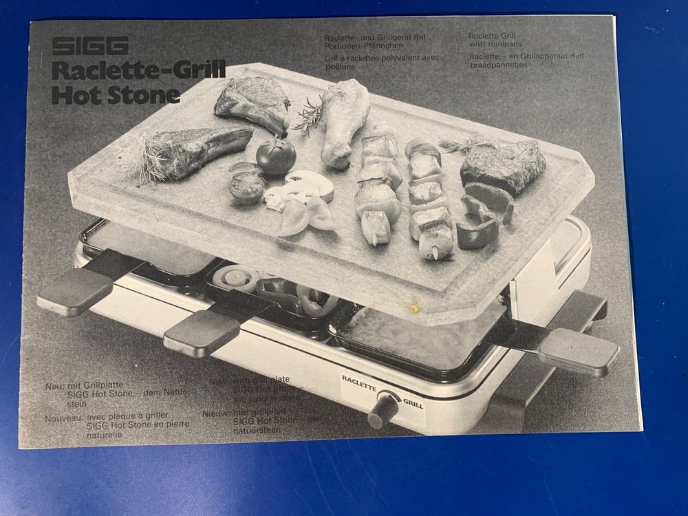 SIGG Raclette-Grill Hot Stone (Gebraucht) in Zug für CHF 30 – nur ...
