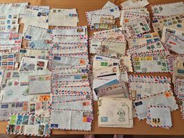 Briefe weltweit viel Asien Zustand gemäss Bilder