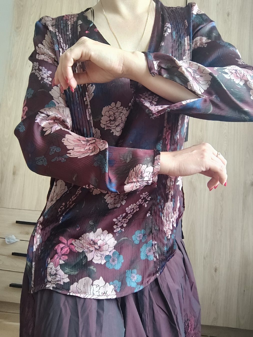 Zara Camicette: ZARA BASIC floral print blouse size L excellent condition – Usato da Mägenwil venduto da VintageGirly 3
