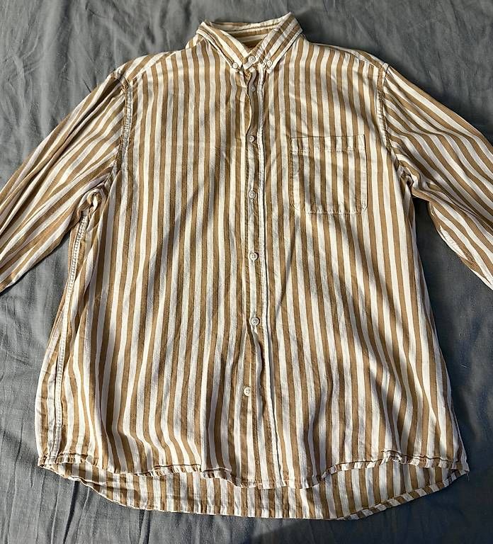 Camicie: Hemd beige-braun gestreift  – Usato da Wädenswil venduto da dom_pz5d