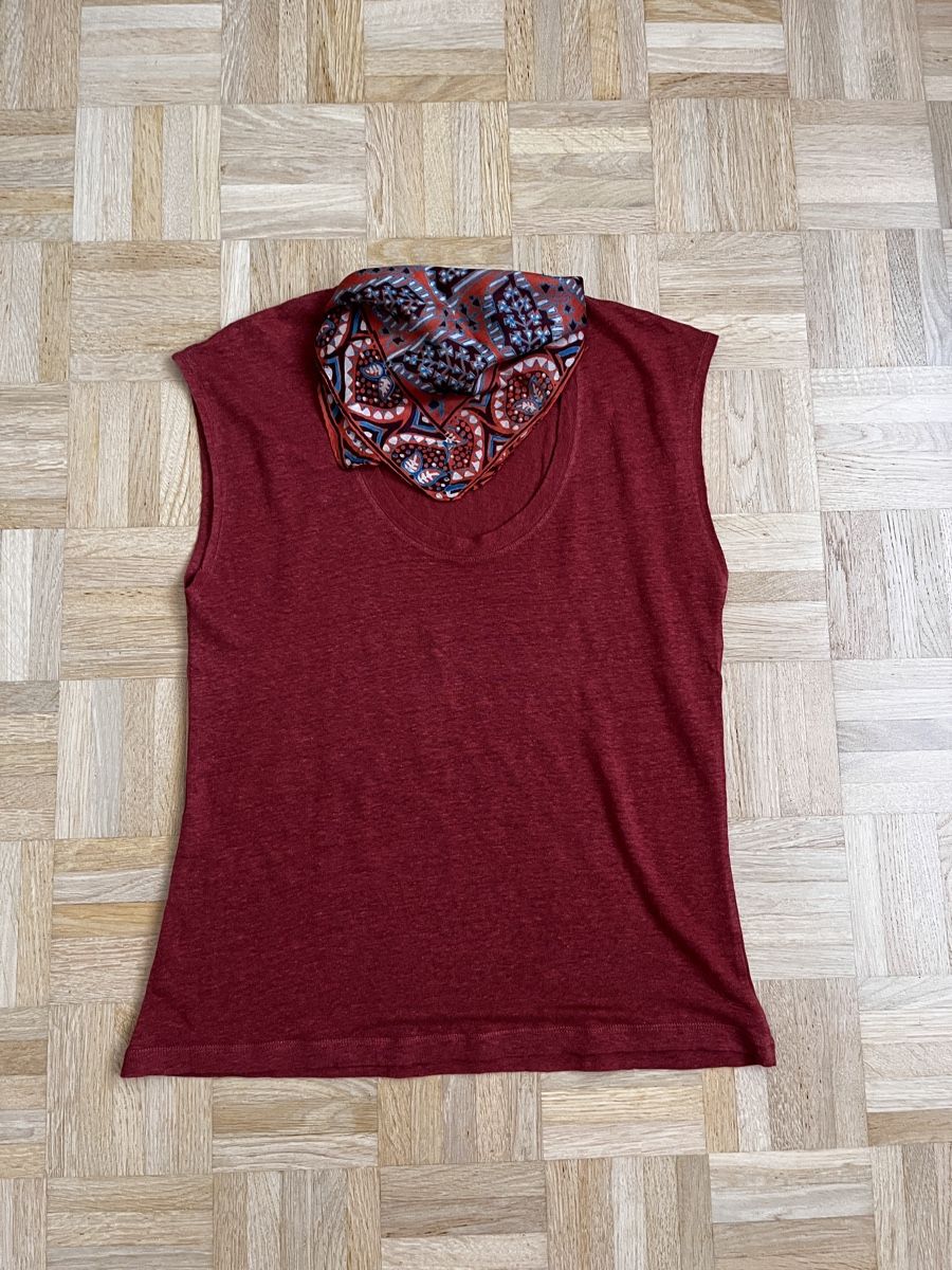 Massimo Dutti Lotti di vestiti: Leinenshirt von Massimo Dutti mit Halstuch, Gr. M – Usato da Zürich venduto da Kleanthy 2