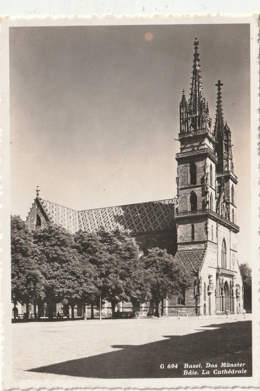 Cartoline postali: Basel Münster – Usato da Lumbrein venduto da made02