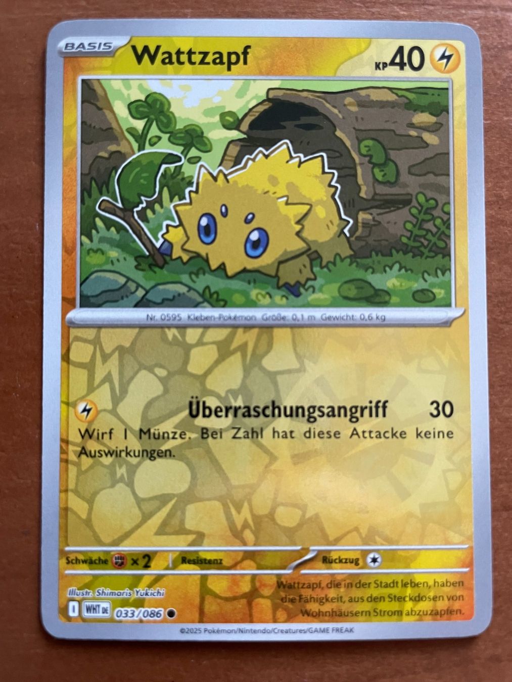 Pokémon Carte collezionabili: Pokemon Wattzapf Reverse (Versand gratis) – Nuovo (secondo la descrizione) da Chur venduto da Angerson