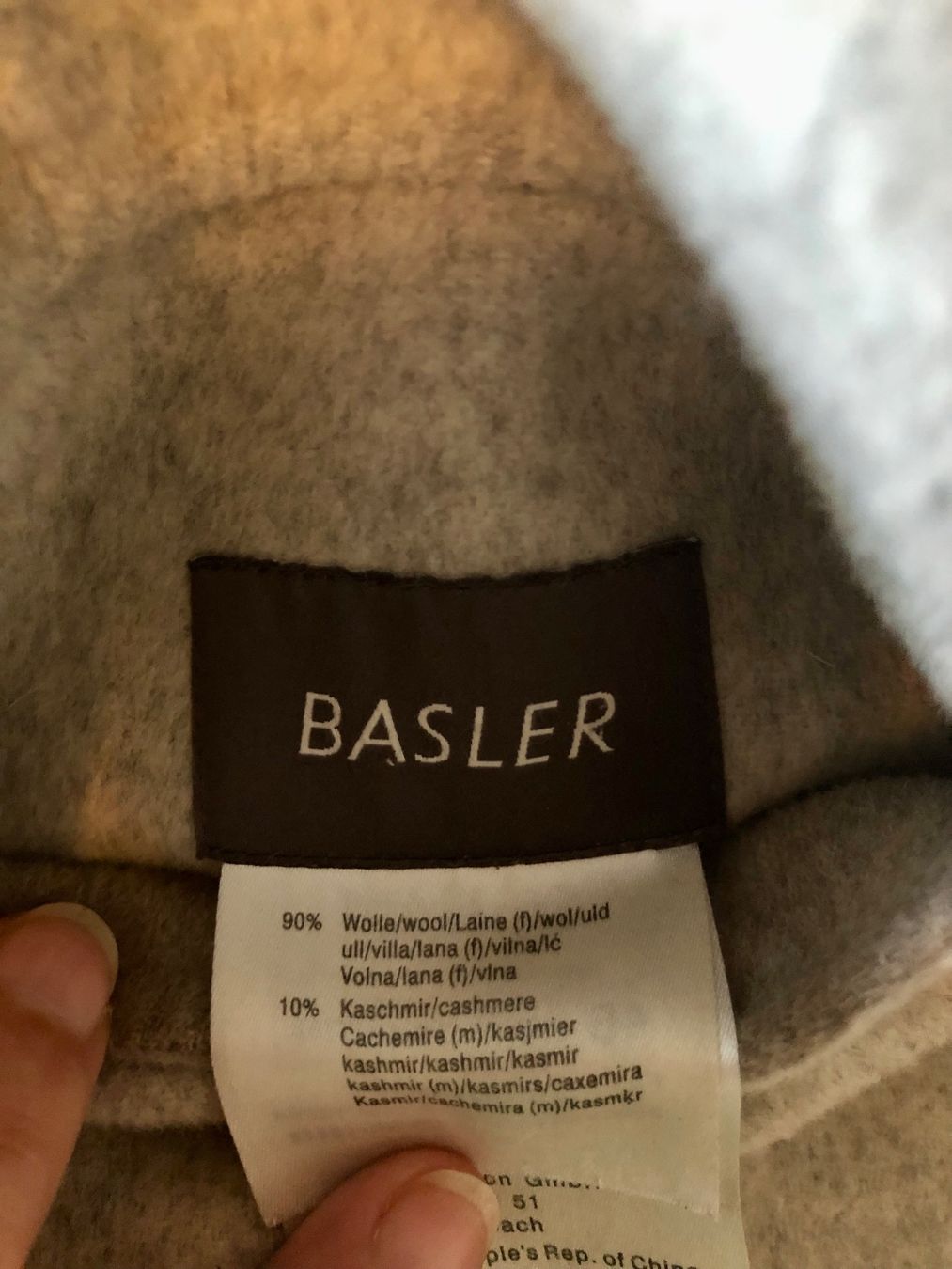 Basler Cappotti: Basler Wende Woll,-Kaschmirmantel Gr 46 – Usato da Kloten venduto da Olivenbaum2017 3
